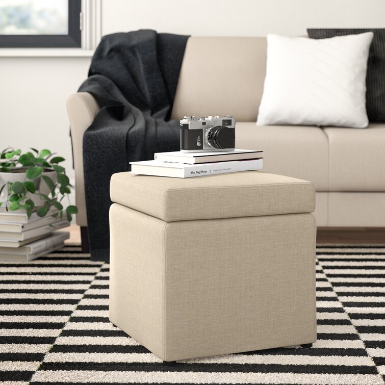 Grey storage deals ottoman cube